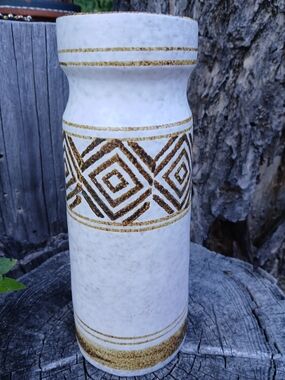 Vintage Mid-Century Modern MCM art pottery vase Robert Maxwell Pottery Craft